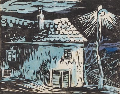 casa à noite de Anny Dollschein