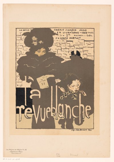 Publicidade para La Revue Blanche Poster Masters (título da série no objeto) de Anonymous