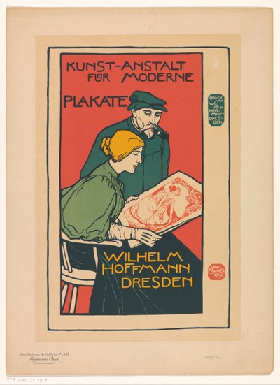 Publicidade para o Kunst-Anstalt für Moderne Plakate Les Maîtres de l