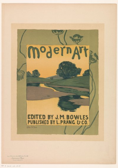 Anúncio para a revista Modern Art tijdschrift Les Maîtres de l
