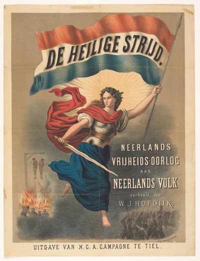 Cartaz de A Batalha Sagrada de Willem Jacobszoon Hofdijk de Anonymous