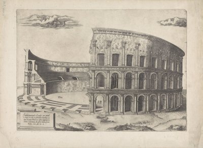 Anfiteatro de Castrense Espelho da Magnificência Romana (título da série) de Anonymous