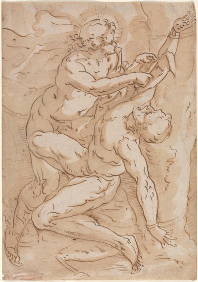 Apollo Flaying Marsyas (direita) de Anonymous