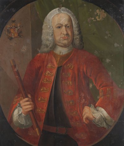 Barão Gustaaf Willem van Imhoff (1743-1750) Retrato de Gustaaf Willem, Barão van Imhoff, Governador-Geral da Companhia Holandesa das Índias Orientais de Anonymous