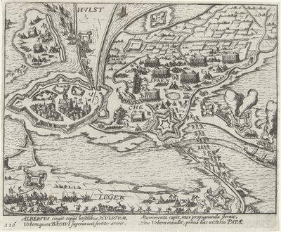 Cerco de Hulst pelo arquiduque Albrecht, 1596 de Anonymous