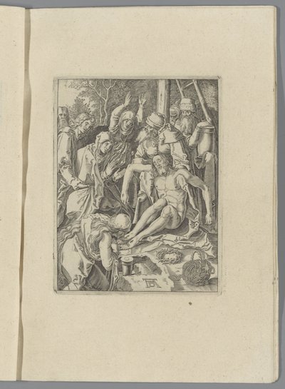 Entre De kleine Passie (título da série) A Paixão de Cristo Effigied por Albert Durer de Nuremberg (título da série) de Anonymous