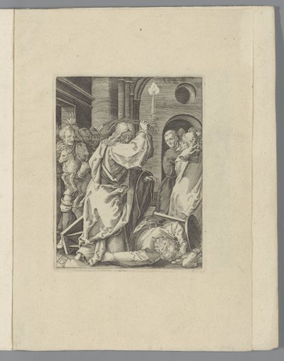 Cristo persegue os cambistas para fora do templo
A pequena Paixão (título da série)
Passio Christi Ab Alberto Durer Nurenburgensi Effigiata (título da série) de Anonymous