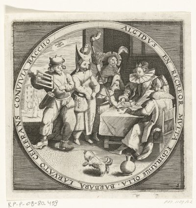 O mês de Fevereiro, Terça-feira Gorda, c. 1600
Os doze meses do ano retratados em cenas da vida popular (título da série)
Schemata XII Mensium sius operationibus, & ad signa zodiaci applicatione, in quatuor anni partes divisa (título da série sobre o obj de Anonymous