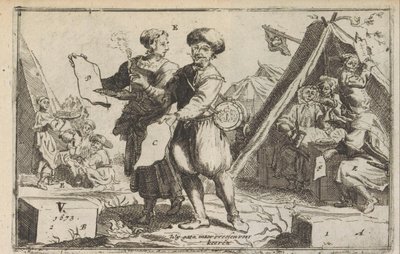 Os Bravos Batavos, 1673 Os bravos Bataviers / Le vaillans Bataviers (título no objeto) de Anonymous