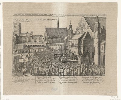 A decapitação de Johan van Oldenbarnevelt, 1619 Abbildung der Iustitien Geschehen in s