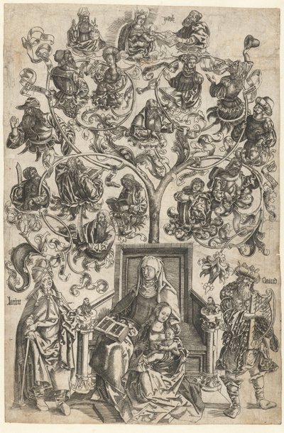 A árvore genealógica de Maria de Anonymous
