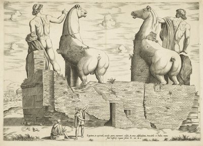 Dioscuren, van achteren gezien Espelho da Magnificência Romana (título da série) de Anonymous