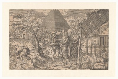 Donkenschap de Noé e Torre de Babel de Anonymous