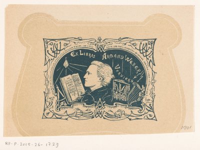 Ex libris por Armand Weber de Anonymous