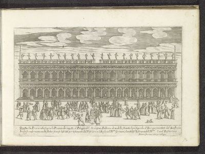 Fachada da Biblioteca Marciana te Venetië Scènes uit het Venetiaanse leven (título da série) Habiti d