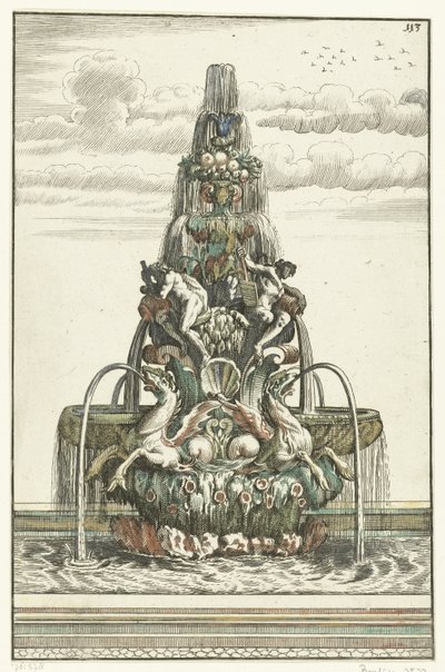 Fonte em forma de pirâmide
Architectura Curiosa Nova (título da série) de Anonymous