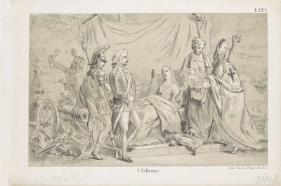 Nascimento do príncipe Willem Frederik George, mais tarde rei William II, 1792 de Anonymous