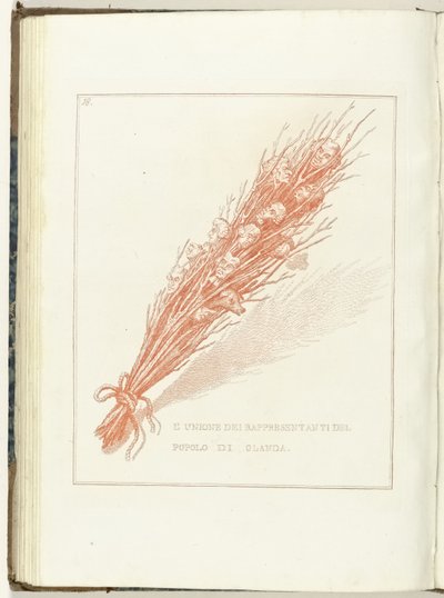 Gesel van de Provisionele Representanten van het Volk van Holland , 1795
A União dos Representantes do Povo da Holanda (título sobre o objecto)
Hollandia Regenerata (Italiaanse kopie) (título da série)
A regeneração da Holanda: espelho para todos os pov de Anonymous