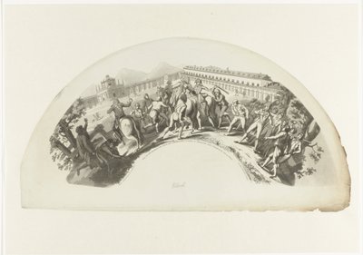 Captura de Manuel de Godoy pelas tropas francesas em Madrid em 19 de março de 1808 Slide 19. de Marzo de 1808. E Aranjuez. Caida y Prision del Principe de la Paz (título no objeto) de Anonymous