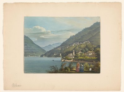 Vista de Blevio no Lago Como de Anonymous