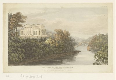 Vista do Nuffield Lodge, em Londres de Anonymous