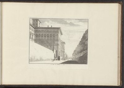 Vista de Villa Borghese em Roma
Le Palais de Vallamena à Gennes (título sobre o objecto)
Palácios e monumentos em Veneza, Livorno, Nápoles e Roma (título da série) de Anonymous
