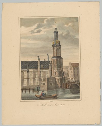 Vista do Munttoren em Amsterdã Coin Tower em Amsterdã (título no objeto) Faces das seis principais torres da cidade de Amsterdã. 2º Cahier (título da série) de Anonymous