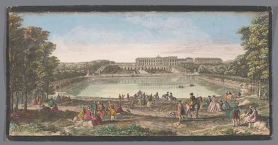 Vista da Orangerie do Palácio de Versalhes Vüe ​​du Château de Versailles du côté de l