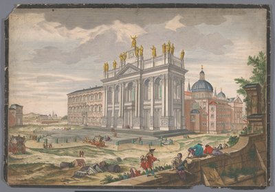 Vista da igreja de São João de Latrão em Roma
Veduta della Basilica di S. Giovanni Laterano (título sobre o objecto) de Anonymous