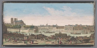 Gezicht op de stad Parijs gezien vanaf de Quai de Miramion
Outra vista particular de Paris, de Nôtre Dame à Pont de la Tournelle (título sobre o objecto) de Anonymous