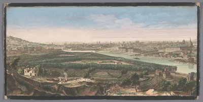 Vista da cidade de Paris vista da aldeia de Chaillot
Vuë générale de la ville de Paris, prise de la hauteur du village de Chaillot (título sobre o objecto) de Anonymous