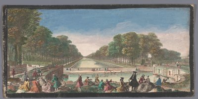 Vista do Grande Canal no jardim do Palais de Fontainebleau
Veüe du Canal, de Fontainebleau (título sobre o objecto) de Anonymous