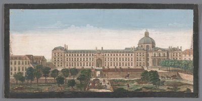 Vista do Hôpital de la Salpêtrière em Paris Vue de l