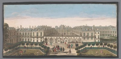 Vista do Palais Royal em Paris Vûë du Palais Royal (título no objeto) de Anonymous