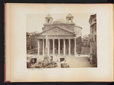 Vista do Panteão em Roma, Itália Panteão. Roma (título no objeto) de Anonymous