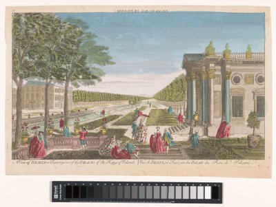 Gezicht op het Schloss Pillnitz
Uma vista de Bilnitz na Saxónia um dos palácios do rei da Polónia (título sobre o objecto) de Anonymous
