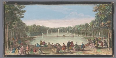 Vista da Île Royale no Jardim de Versailles
L