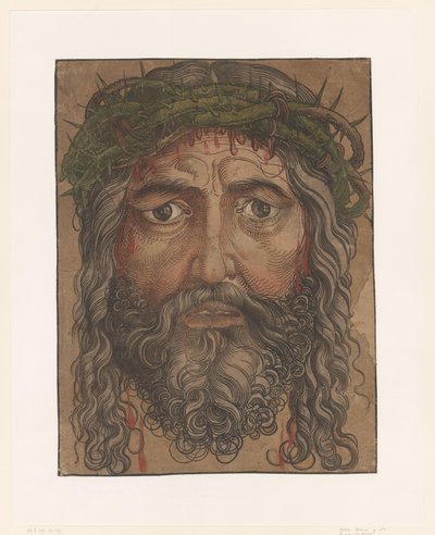 Rosto de Cristo com coroa de espinhos de Anonymous