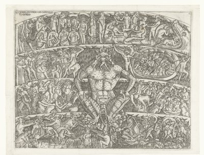 Inferno com Satanás e punição dos pecadores por demônios Questo el inferno del chapo santo di Pisa (título no objeto) de Anonymous