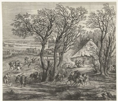 O exército francês antes de Yperen (folha direita), 1678 de Anonymous