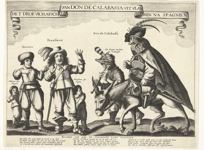 O triste adeus de Don de Calabassa à Flandres e regresso a Espanha, 1646
O triste adeus de Don de Calabassa de Vlanderen na Spagnien (título sobre o objecto) de Anonymous