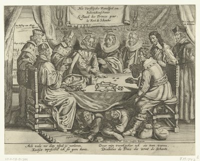 O jogo para Schenckenschans, 1635-1636 The Vorstelijcke Ravelspel om Schenckenschants / Le Ravel des Princes pour le Fort de Schentks (título no objeto) de Anonymous