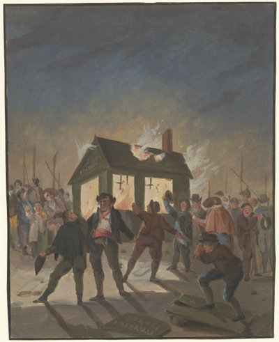 A queima das alfândegas em Amesterdão a 15 de Novembro de 1813 de Anonymous