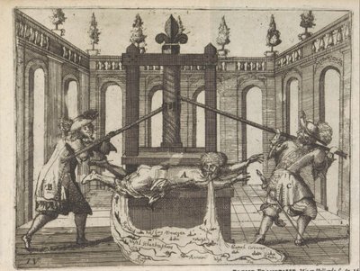 Holanda na imprensa gráfica francesa, 1672-1673
France Druck-Pers, Gestelt in Hollant 1672 e 1673 / Presse Francoisse Mis en Hollande l