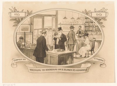 Interior de uma livraria anno 1915
1815-1915. Centenário da Associação para a Promoção dos Interesses do Comércio do Livro (título sobre o objecto) de Anonymous
