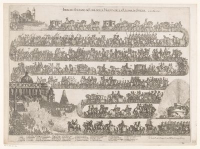 Intocht em Roma van koningin Christina van Zweden
Entrada solene em Roma da Rainha da Suécia em 23 xbre 1655 (título sobre o objecto) de Anonymous