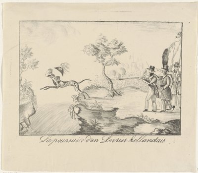Caçando um galgo, 1830 La poursuite d