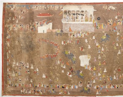 A Embaixada de Joan Ketelaar junto do Rei de Udaipur
Maharana Sangram Singh, da Udaipur Entertaining Members of the Dutch East India Company, dirigida por Johan Josua Ketelaar em 1711 de Anonymous