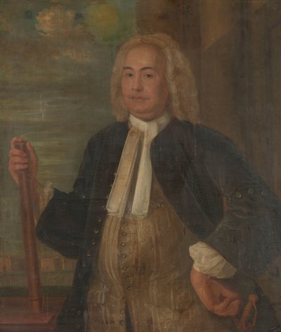 Johannes Thedens (1741-1743) Retrato de Johannes Thedens, Governador-Geral da Companhia Holandesa das Índias Orientais de Anonymous