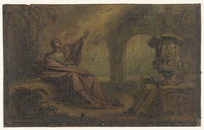 John sobre Patmos (?) de Anonymous